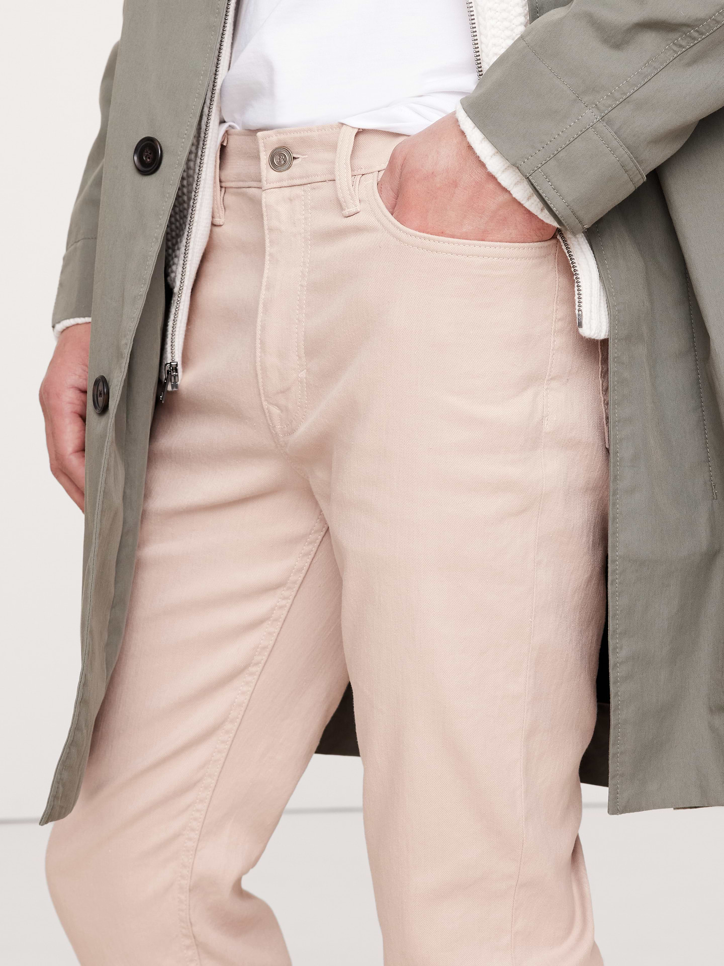 Image number 7 showing, Slim Linen-Cotton Traveler Pant