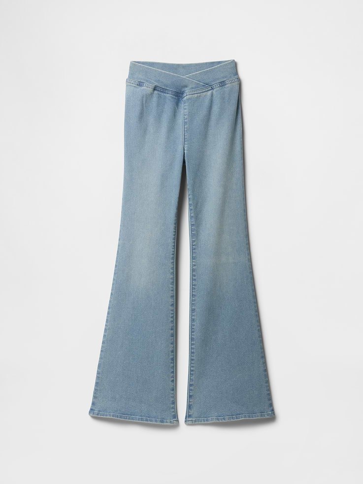 Image number 1 showing, Kids High Rise Pull-On '70s Flare Jeggings