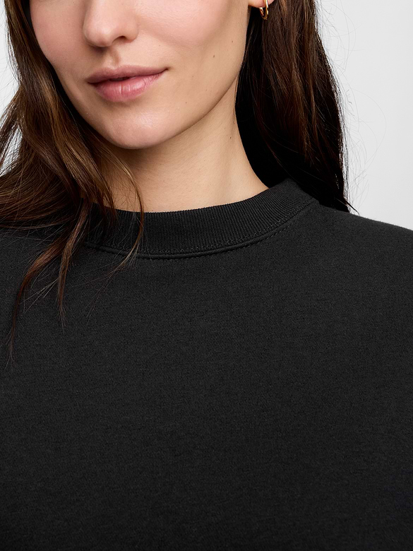 Relaxed Wedge Crewneck Sweatshirt