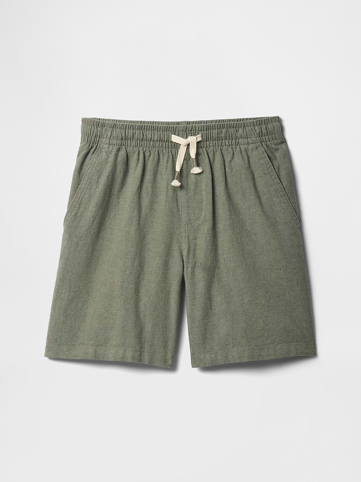 Image 1 of 3, Smooth weave., Drawcord ties at elasticized waist, faux fly., Front slant pockets., Select styles have allover print., This product was made in a factory that invests in gender equity and women’s empowerment through RISE. Learn more at, Product #726159