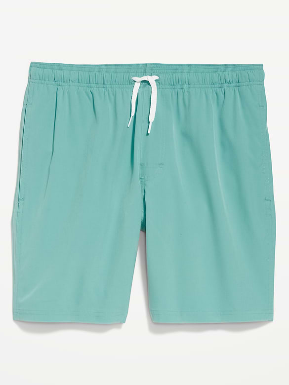 Solid Swim Trunks -- 7-inch inseam