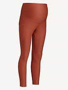 L'image numéro 2 présente Legging PowerSoft côtelé longueur 7/8 à panneau couvrant de maternité