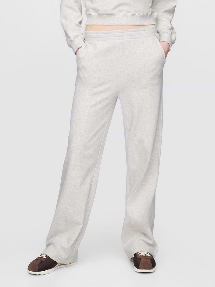 Image 2 of 5, Heavyweight French Terry Seamed Straight Sweatpants