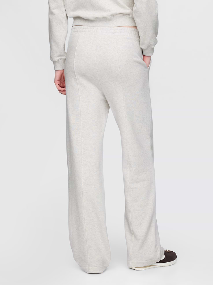 Image 4 of 5, Heavyweight French Terry Seamed Straight Sweatpants