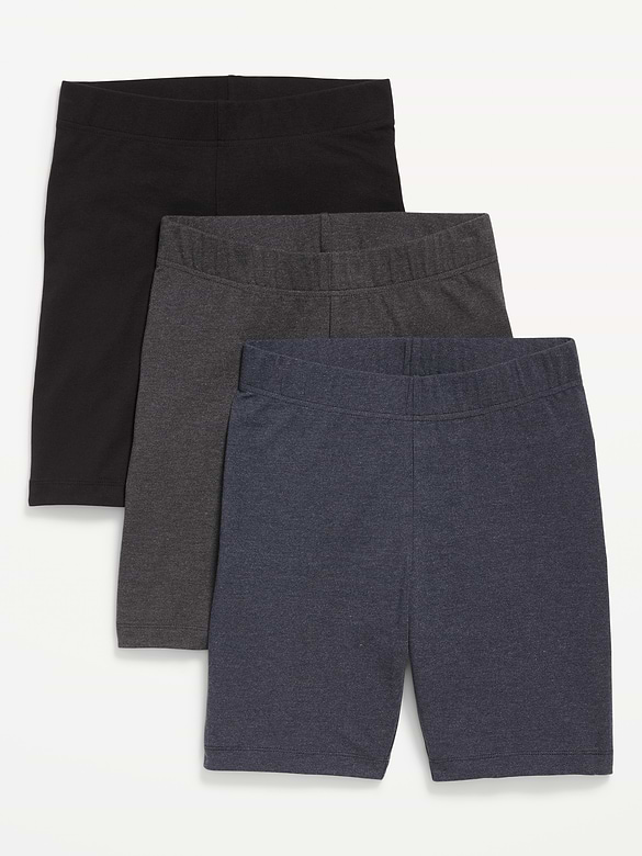 Cuissard en jersey à taille haute, entrejambe de 20 cm (paquet de 3)