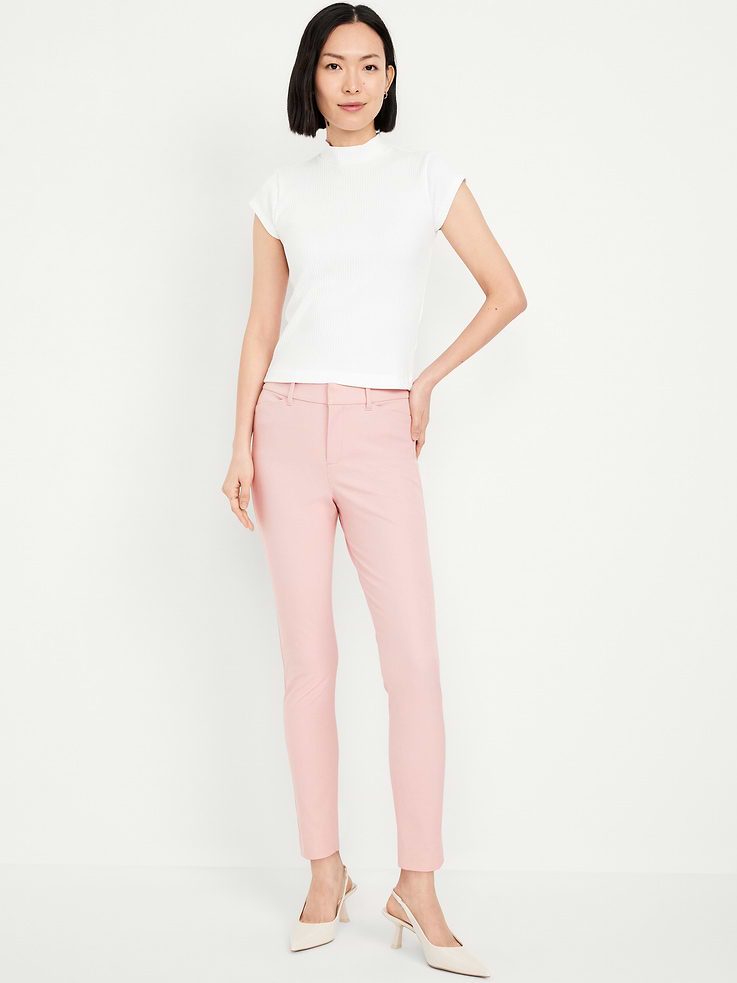 Image number 1 showing, High-Waisted Pixie Skinny Ankle Pants