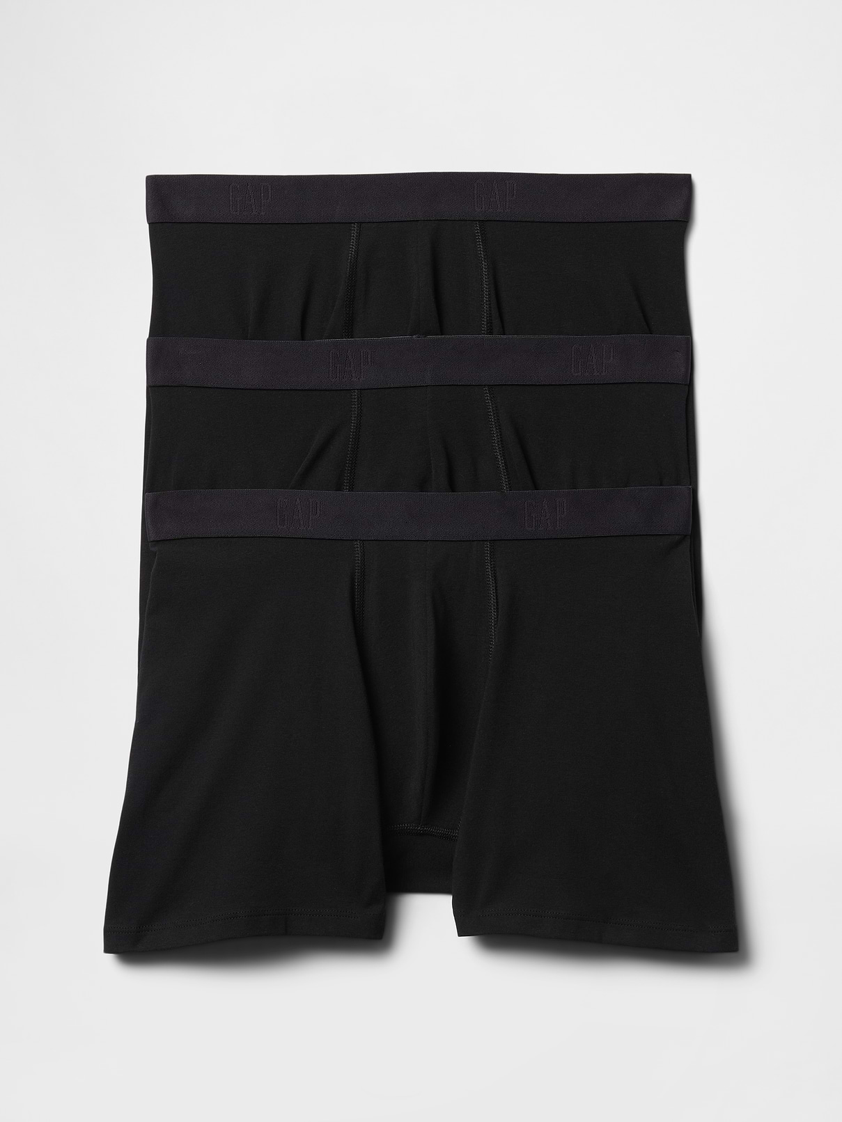 Image 1 of 1, Soft knit., Elasticized waist., Gap logo print at waistband., Select styles have allover print or stripes., This product was made in a factory that invests in gender equity and women’s empowerment through RISE. Learn more at, Product #689091