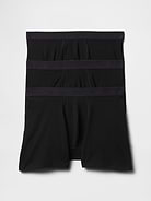 Image 1 of 1, Soft knit., Elasticized waist., Gap logo print at waistband., Select styles have allover print or stripes., This product was made in a factory that invests in gender equity and women’s empowerment through RISE. Learn more at, Product #689091