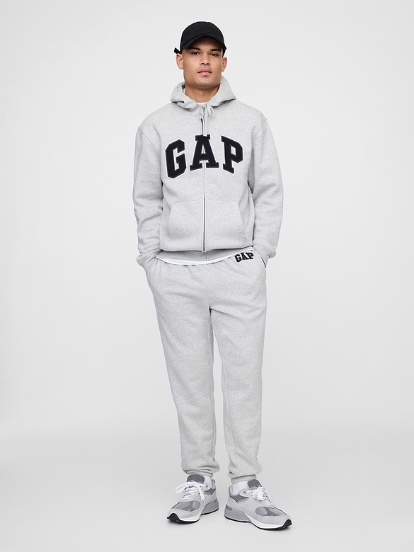 Relaxed Gap Logo Zip Hoodie