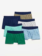 Image number 1 showing, Solid Boxer-Brief Underwear 6-Pack for Boys