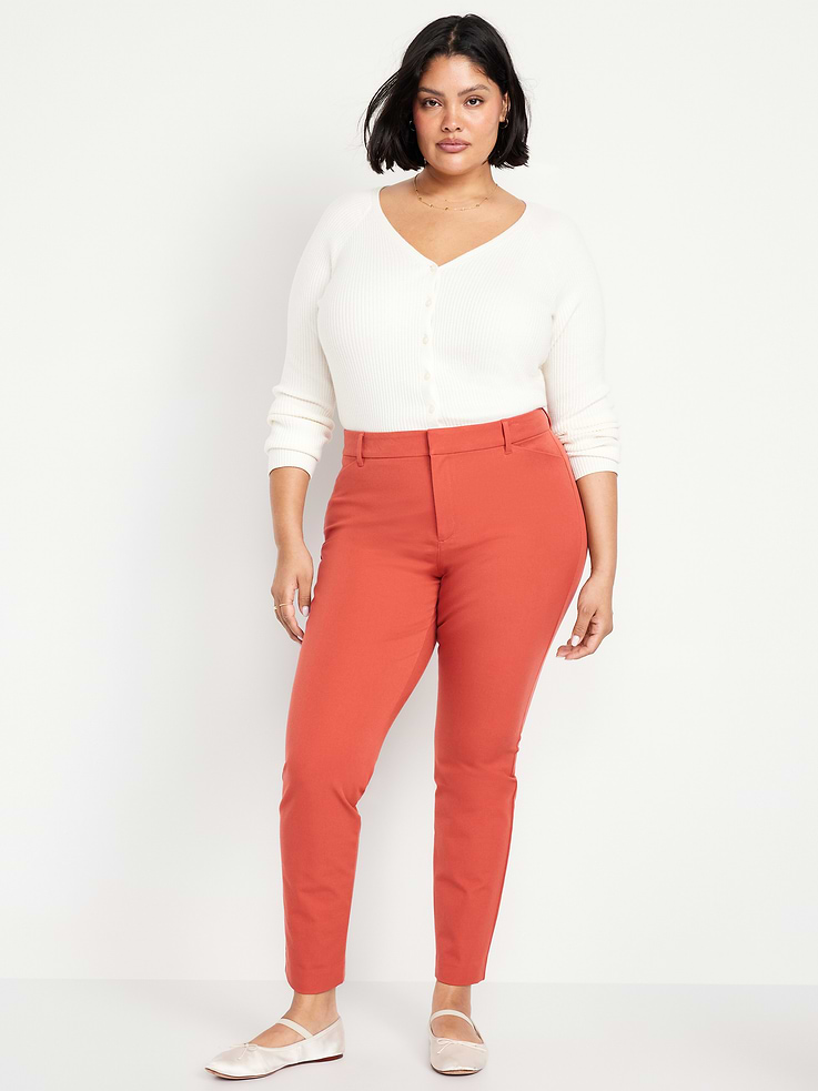 L'image numéro 6 présente Pantalon Pixie ajusté à taille haute