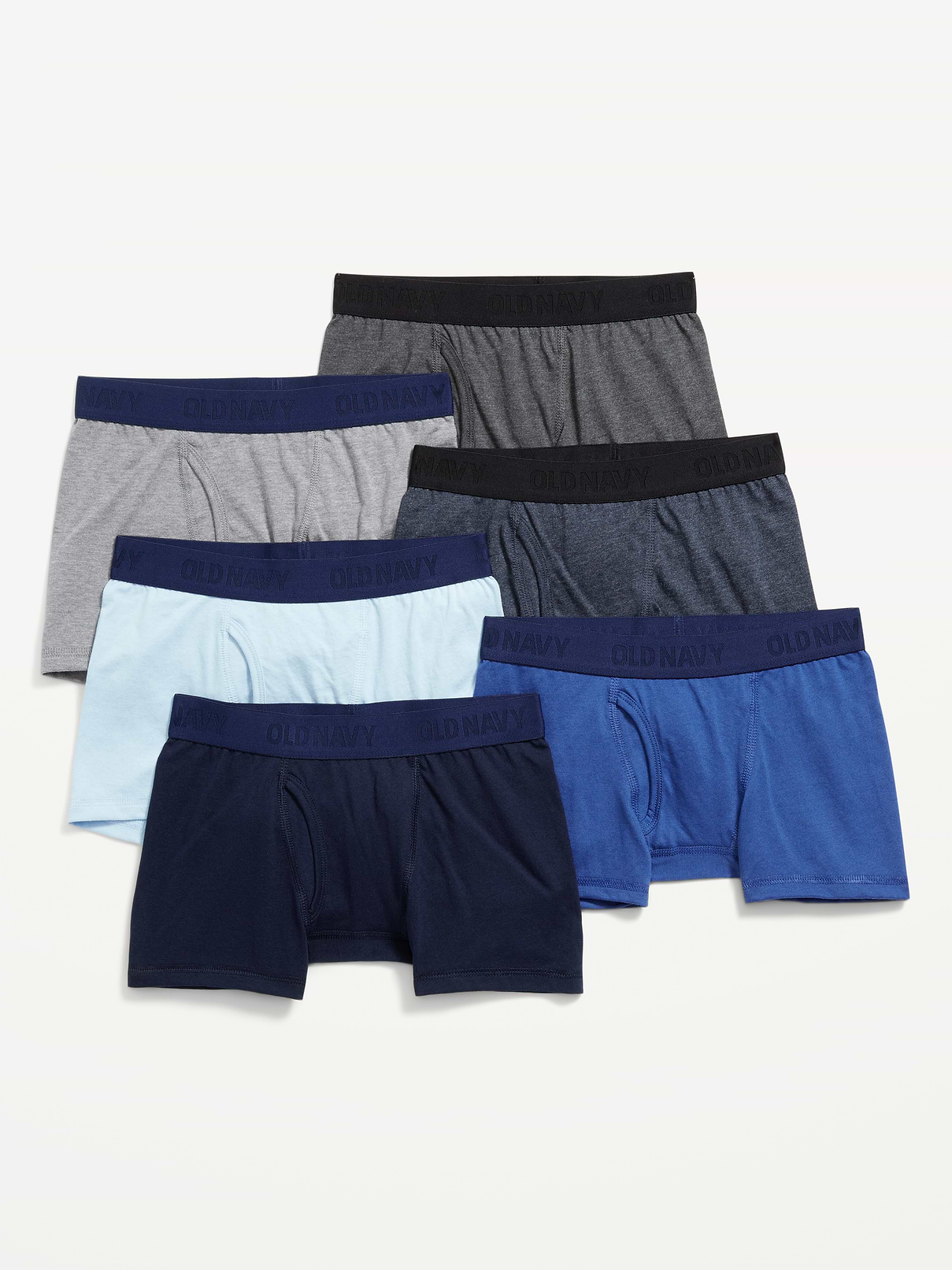 Image number 1 showing, Solid Boxer-Brief Underwear 6-Pack for Boys