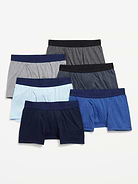 Image number 1 showing, Solid Boxer-Brief Underwear 6-Pack for Boys