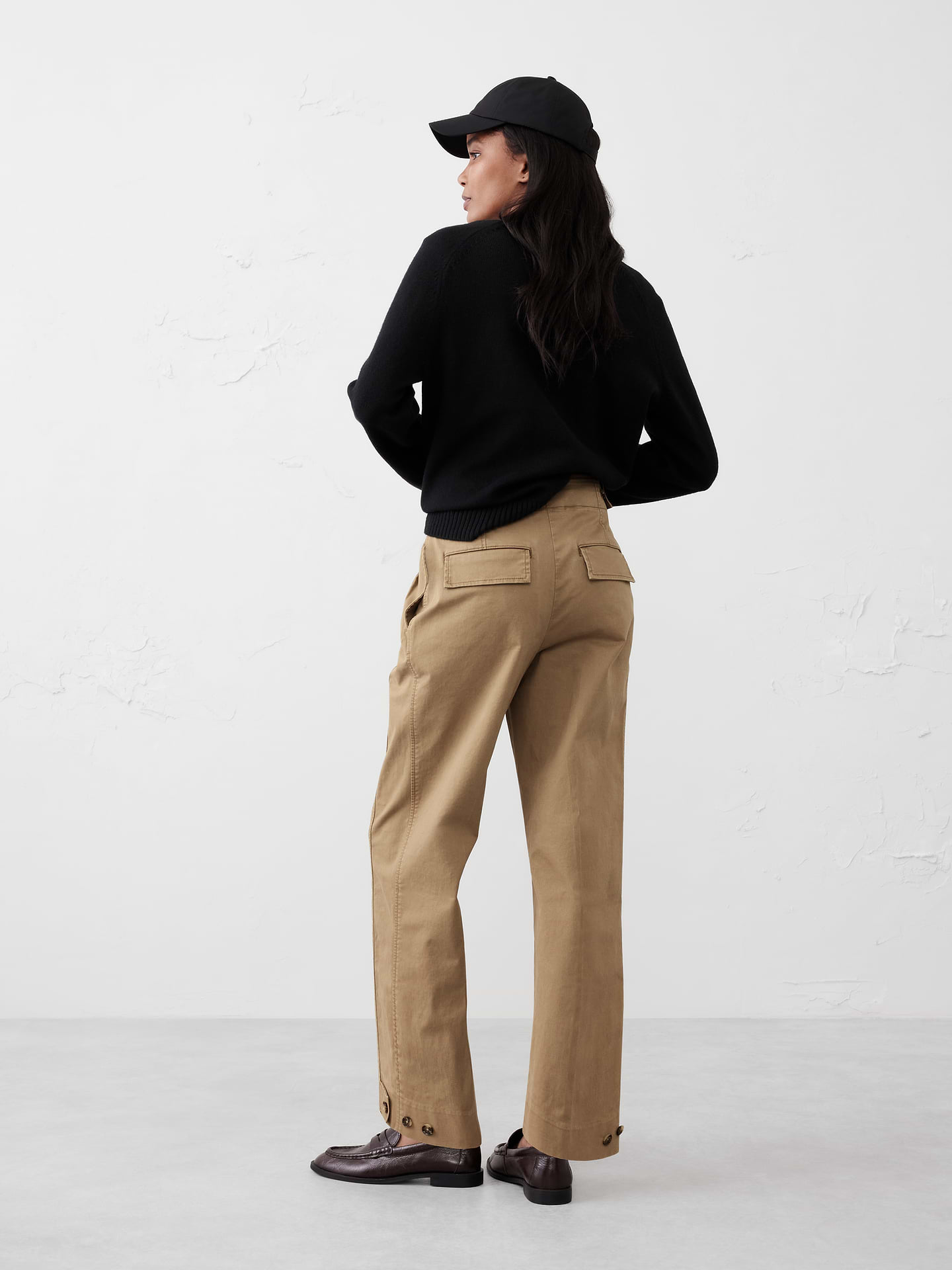 Image 2 of 5, Relaxed Pleated Chino