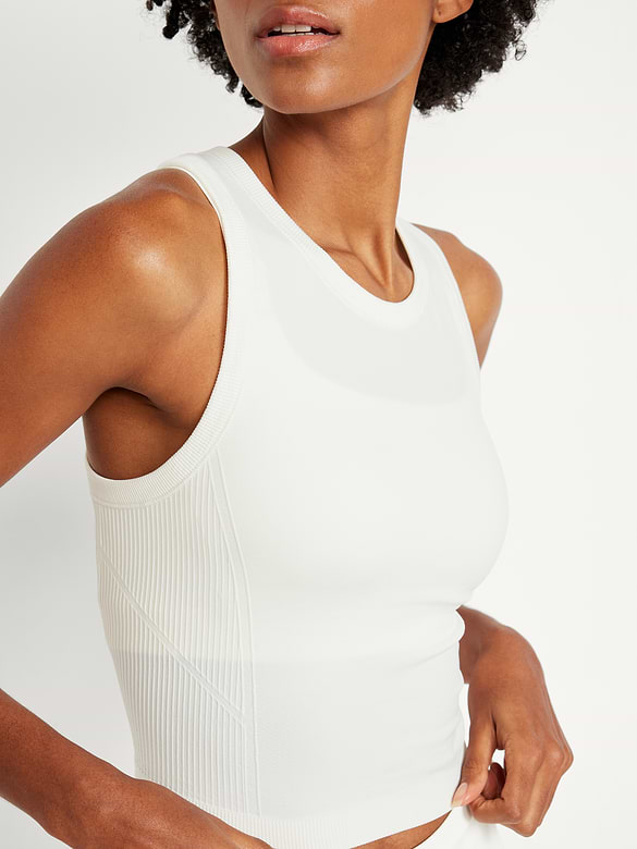Fluid Seamless Fitted Crop Tank Top