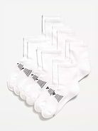 Image number 1 showing, Gender-Neutral Quarter Crew Go-Dry Socks 6-Pack for Kids