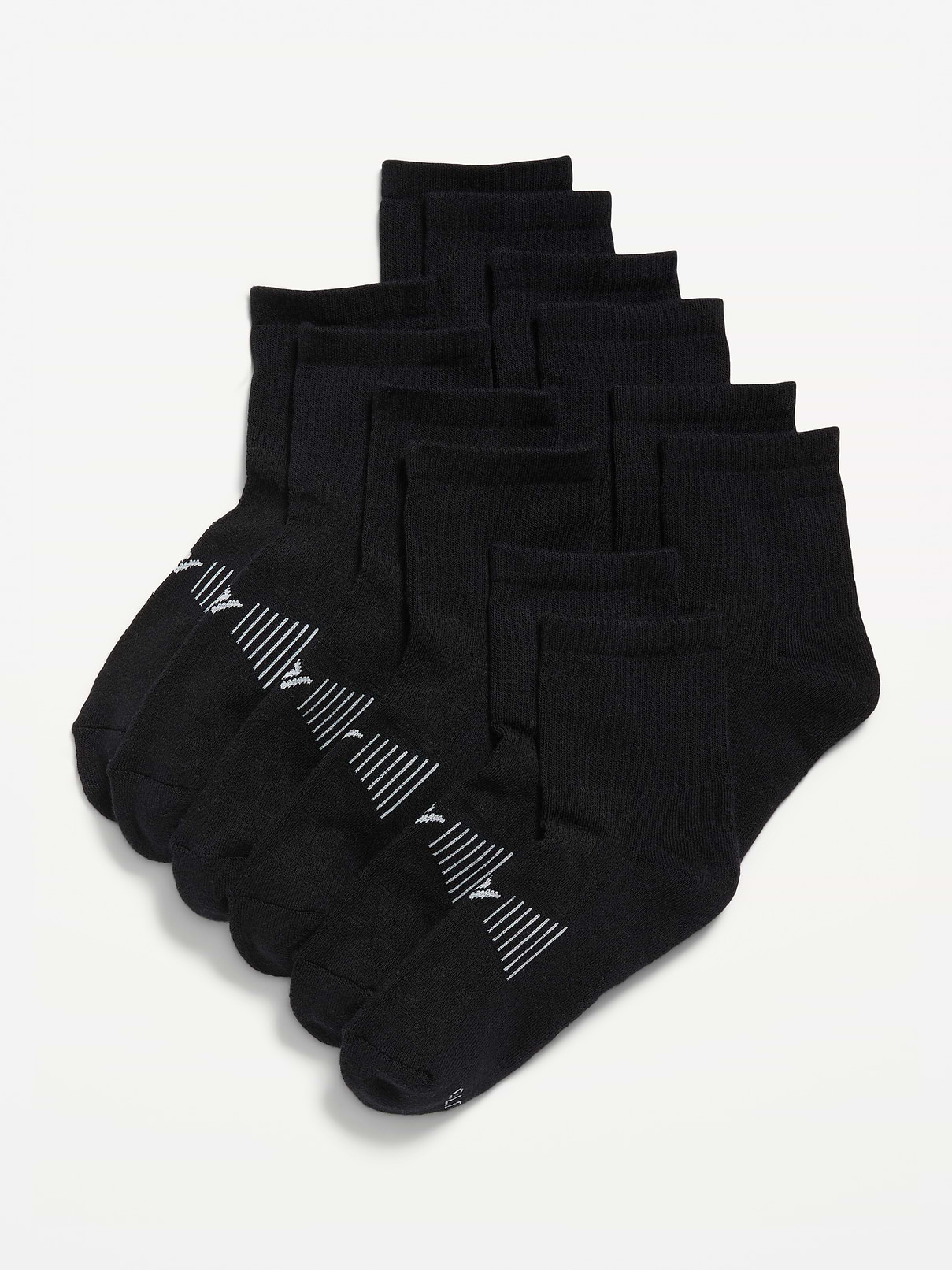 Image number 1 showing, Gender-Neutral Quarter Crew Go-Dry Socks 6-Pack for Kids