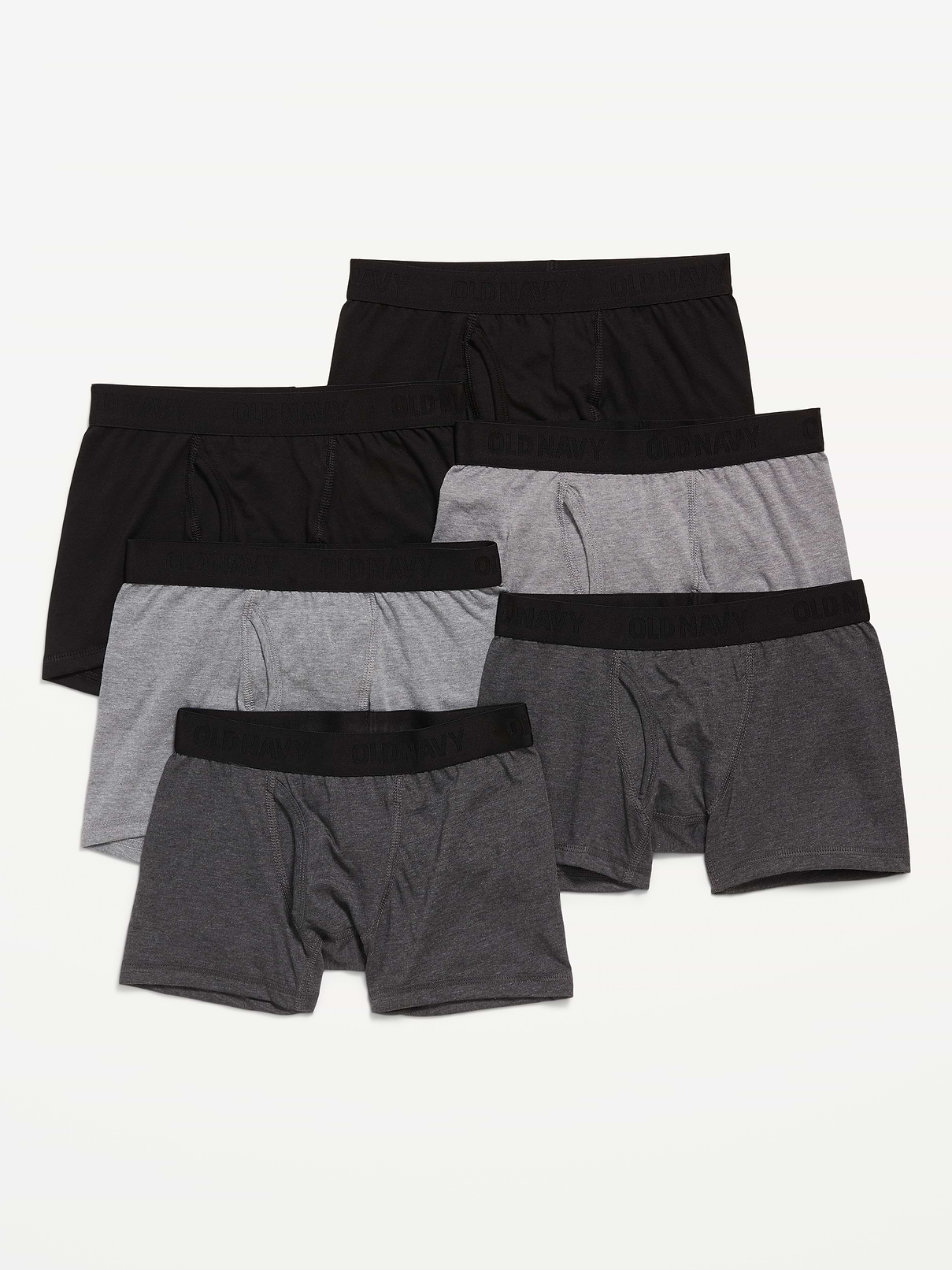 Image number 1 showing, Solid Boxer-Brief Underwear 6-Pack for Boys