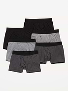 Image number 1 showing, Solid Boxer-Brief Underwear 6-Pack for Boys