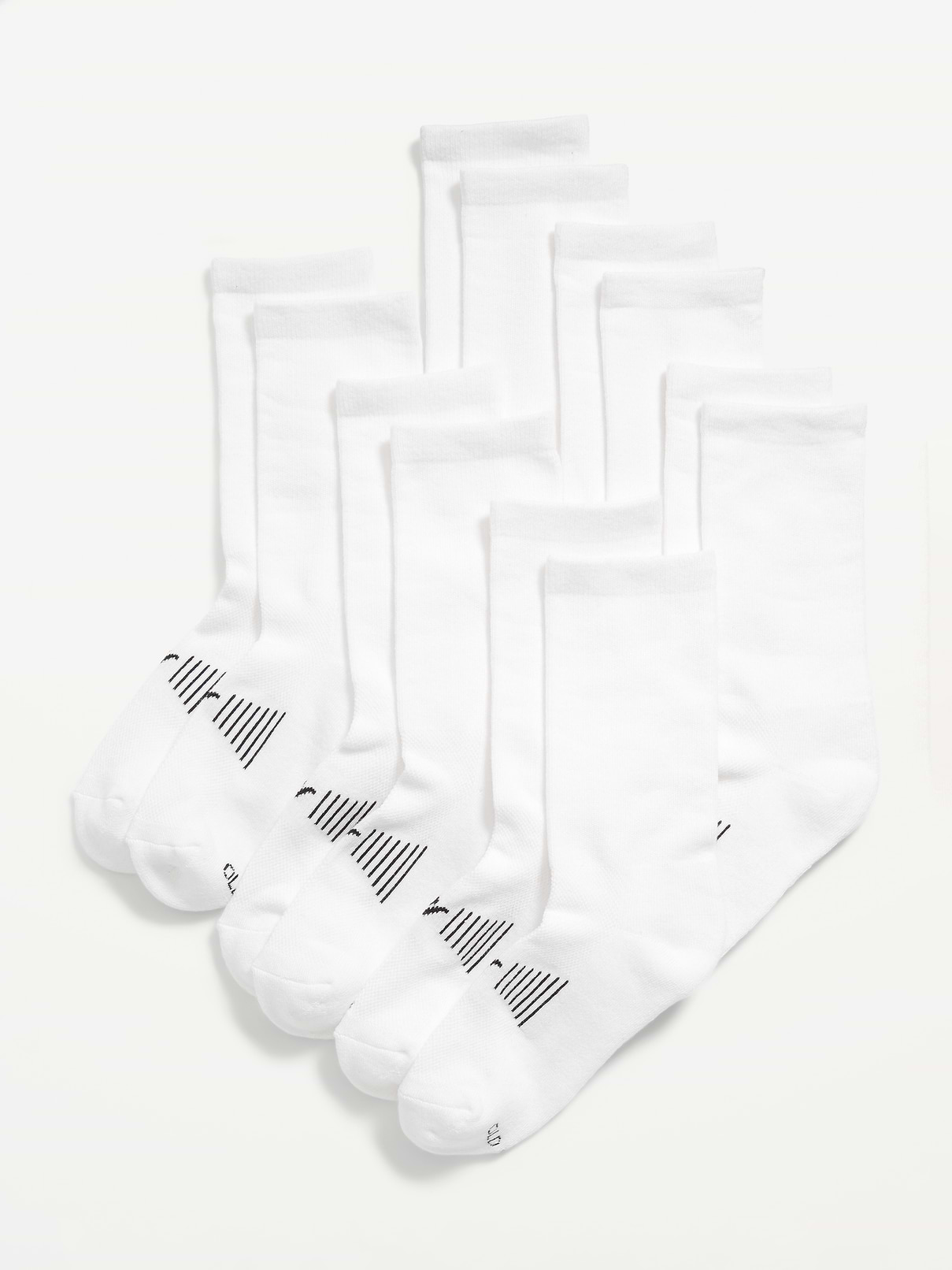 Image number 1 showing, Gender-Neutral Crew Go-Dry Socks 6-Pack for Kids