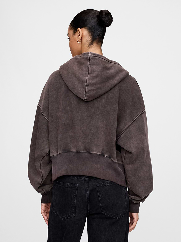 VintageSoft Wedge Zip Hoodie