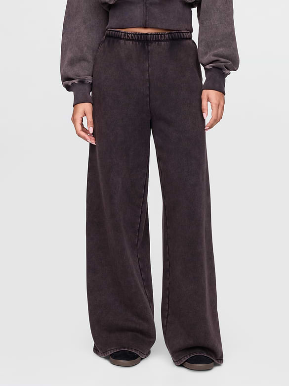 VintageSoft Baggy Wide-Leg Sweatpants