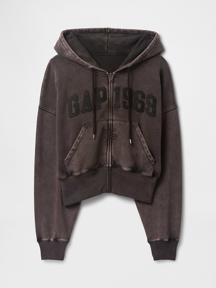 Image number 5 showing, VintageSoft Wedge Zip Hoodie