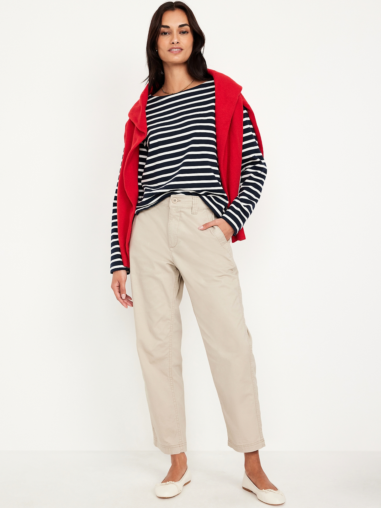 High-Waisted OGC Chino Tapered Straight Pants | Old Navy