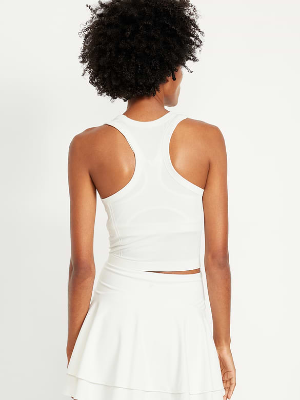 Fluid Seamless Fitted Crop Tank Top