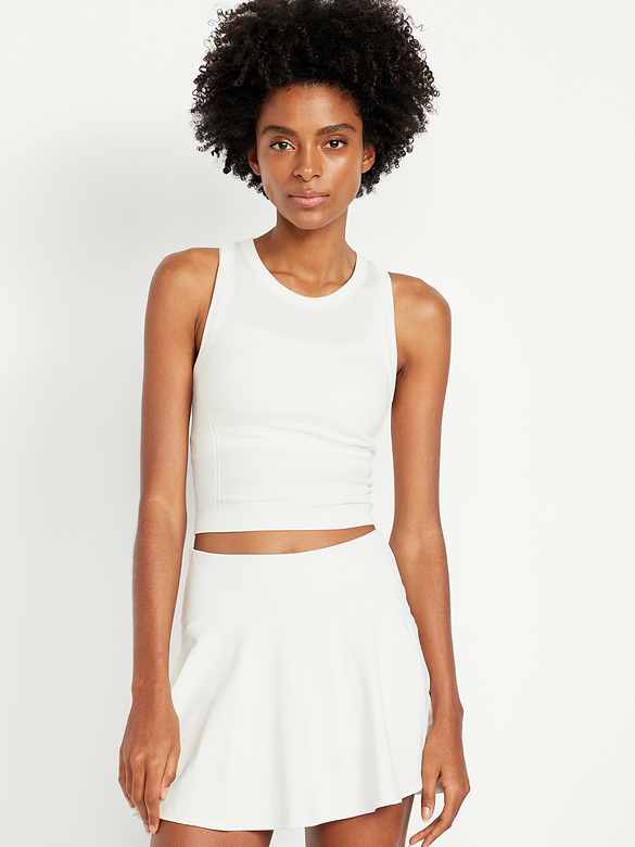 Fluid Seamless Fitted Crop Tank Top