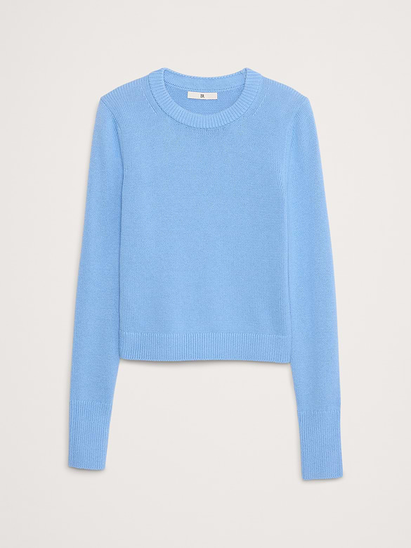Larkspur Cotton-Silk Shrunken Sweater