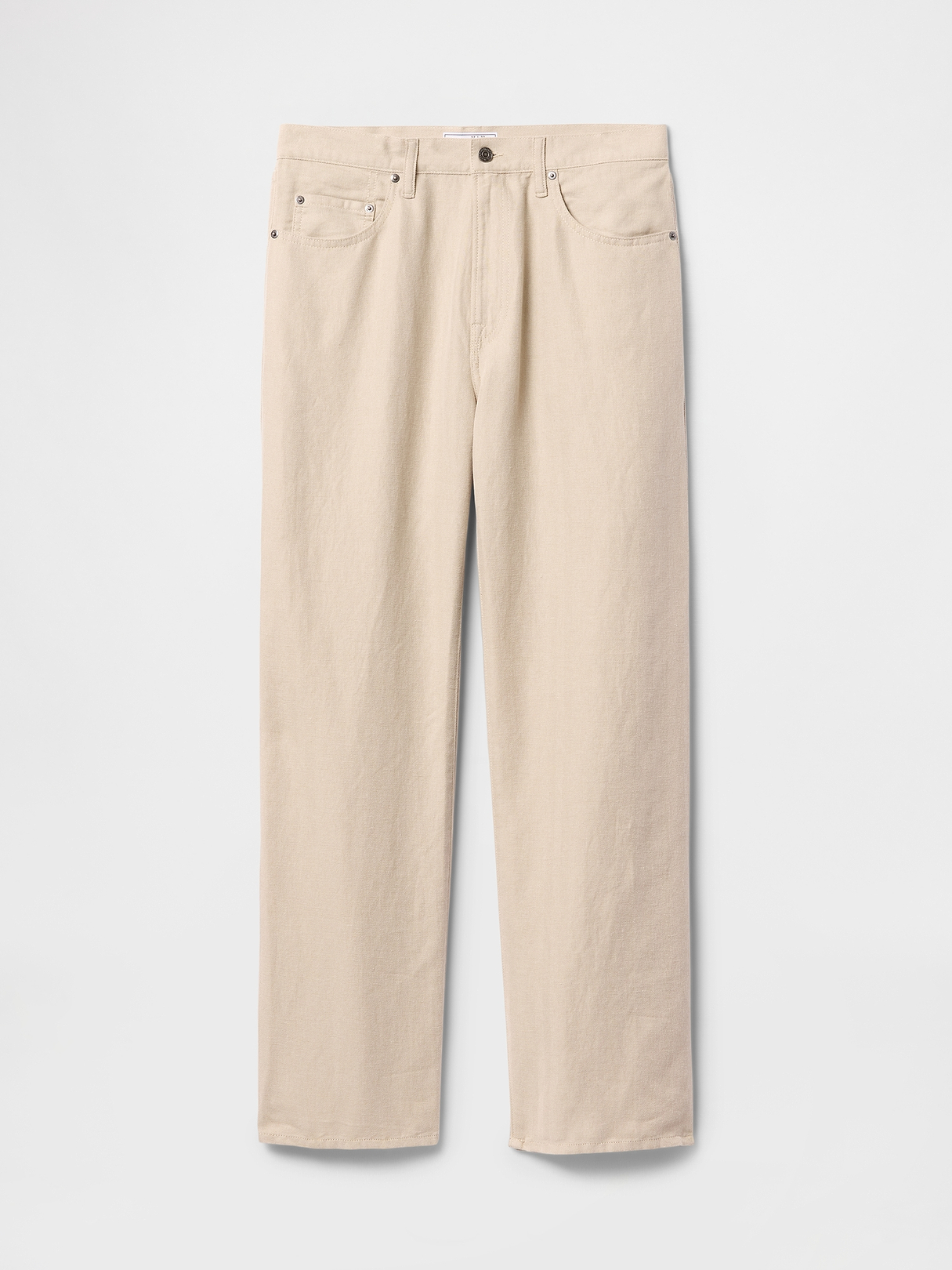 Linen-Cotton '90s Loose Herringbone Pants | Gap