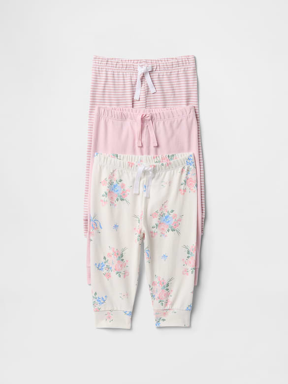 Baby First Favorites Organic Cotton Pull-On Pants (3-Pack)
