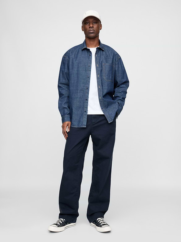 Modern '90s Loose Herringbone Khakis