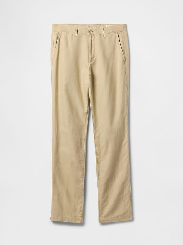Linen-Cotton Khakis