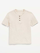 Image number 2 showing, Short-Sleeve Henley T-Shirt for Boys