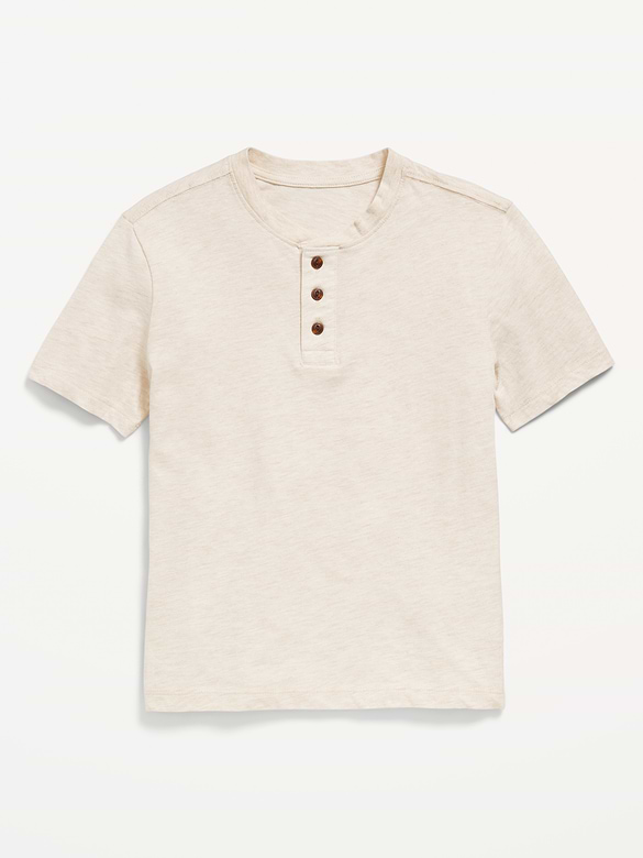 Short-Sleeve Henley T-Shirt for Boys