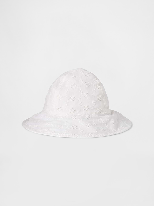 Chapeau de soleil à broderie anglaise pour Bébé
