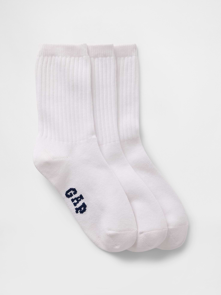 Image number 1 showing, Kids Gap Logo Crew Socks (3-Pack)
