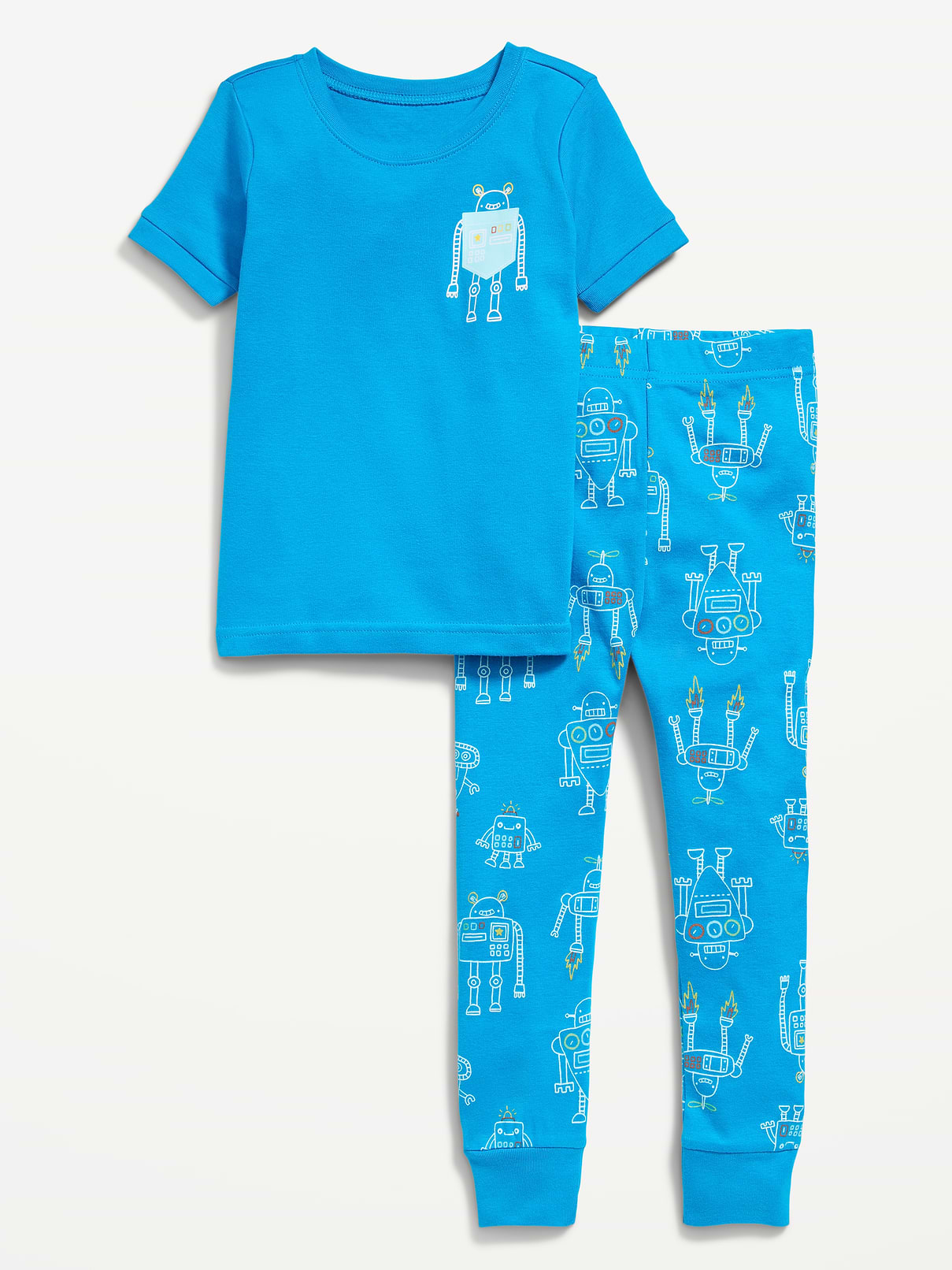 L'image numéro 1 présente Pyjama ajusté à imprimé pour tout-petit et bébé