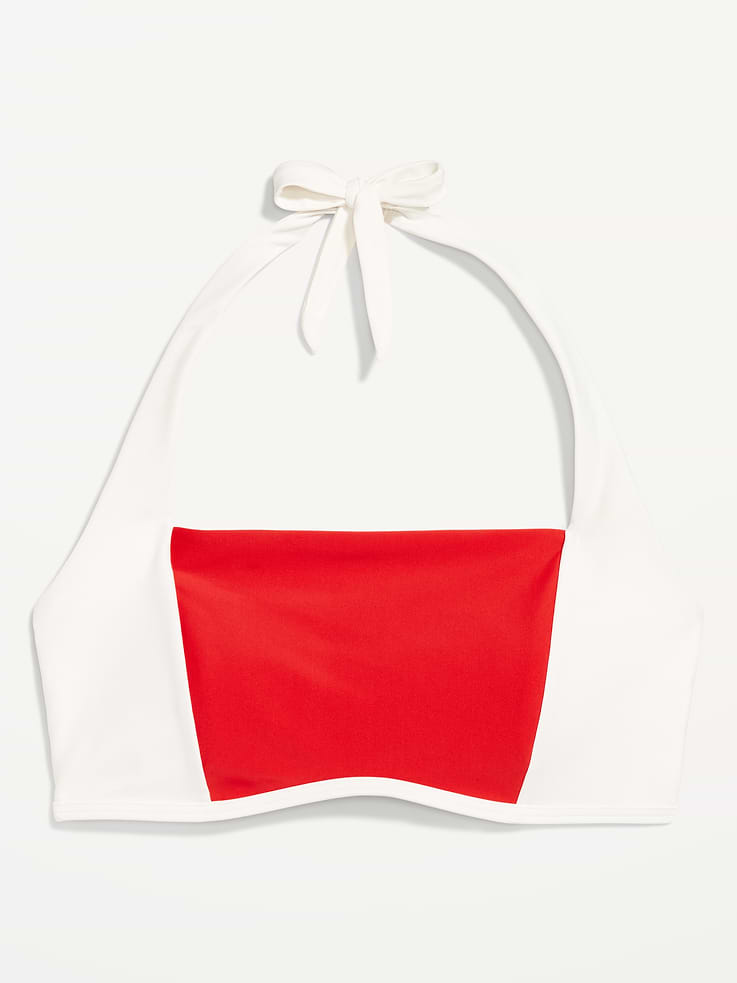 Image 4 of 9, Matte Halter Swim Top