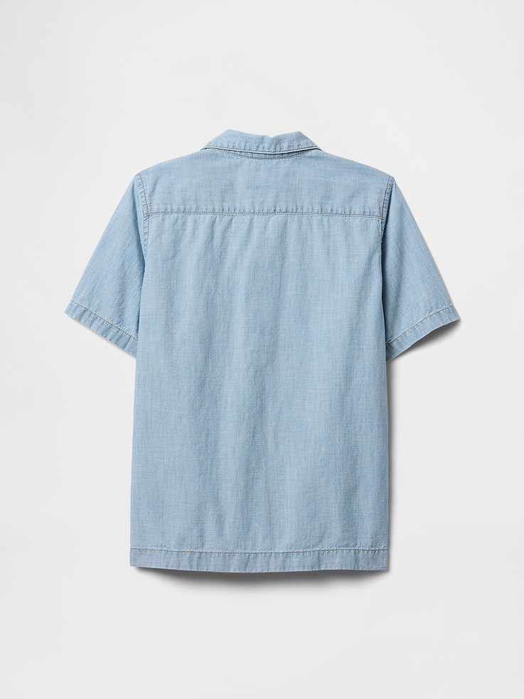 Image 2 of 3, Kids Chambray Boxy Vacay Shirt