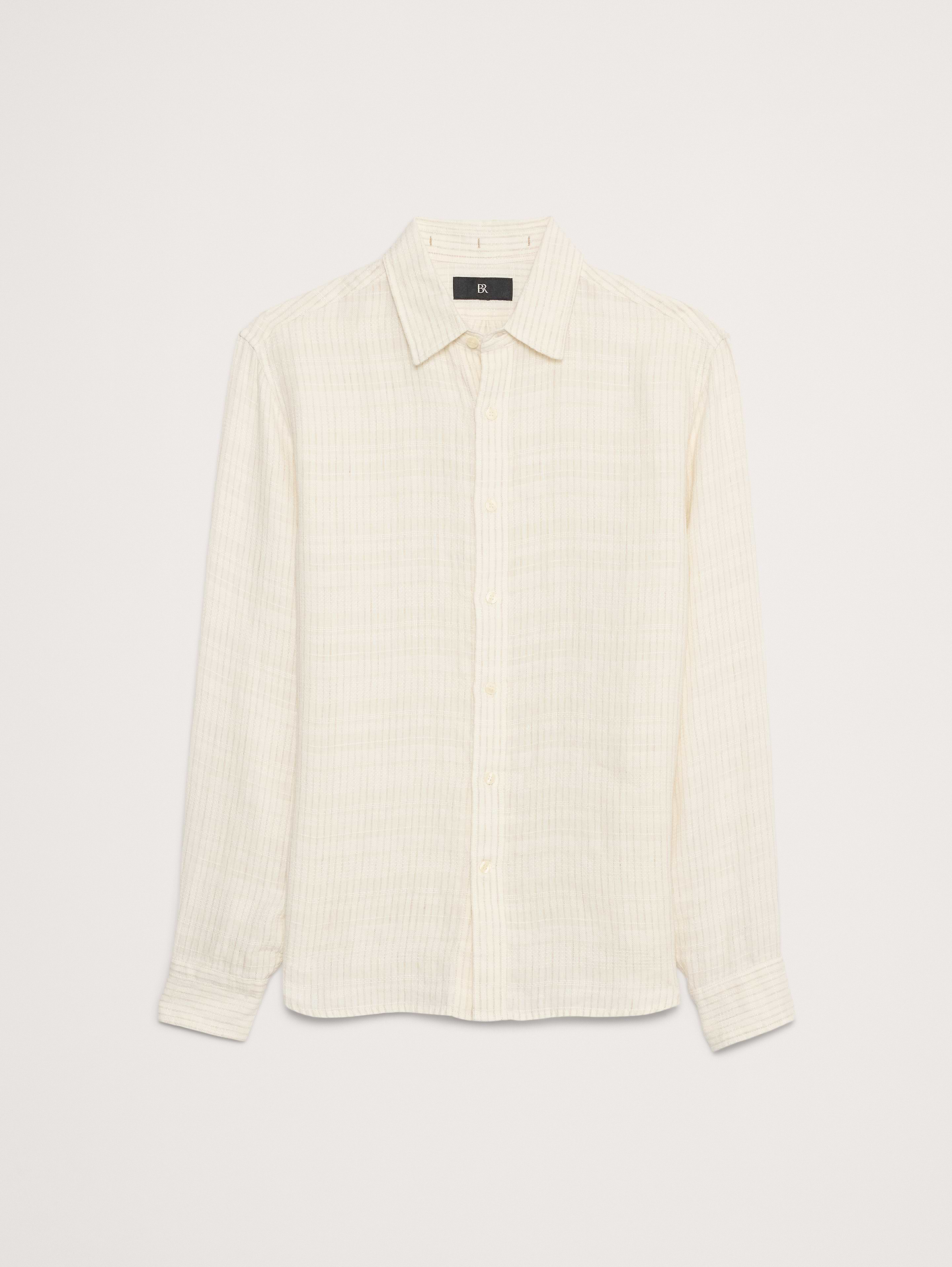 Image number 5 showing, Standard-Fit Texture-Stripe Linen Shirt