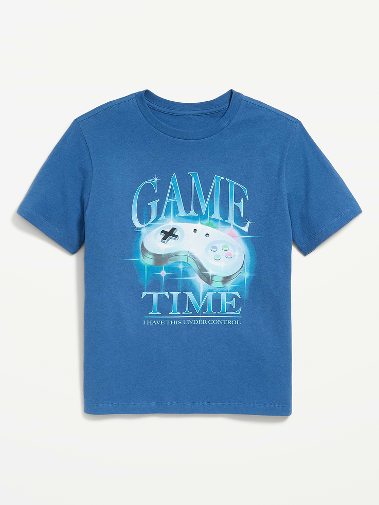 Image 1 of 2, crew neck, short sleeves, graphic at front, Product #791395