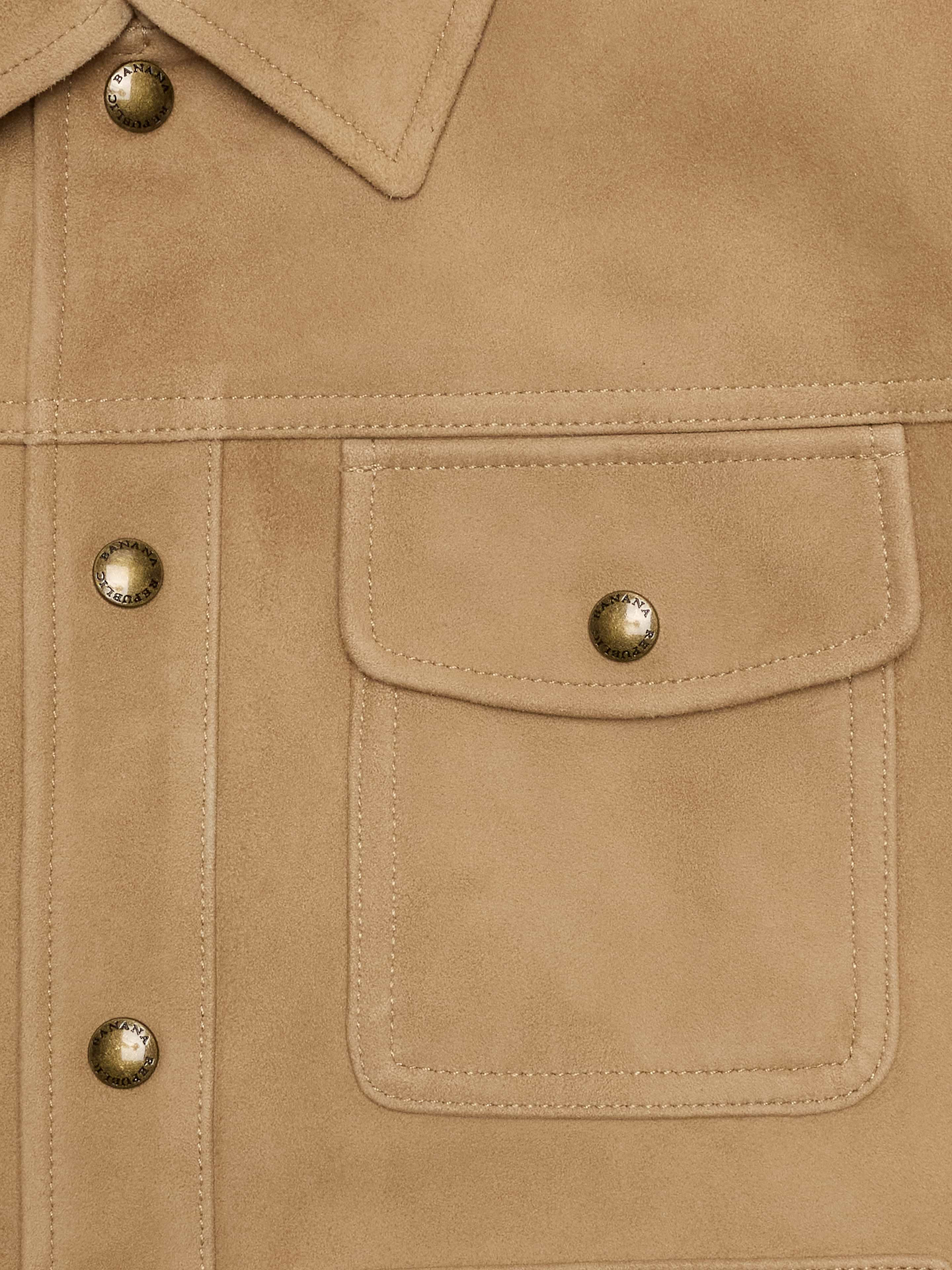 Image number 5 showing, Suede Trucker Jacket