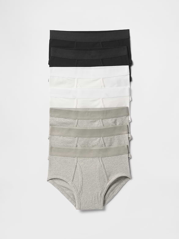 Kids Organic Stretch Cotton Briefs (7-Pack)