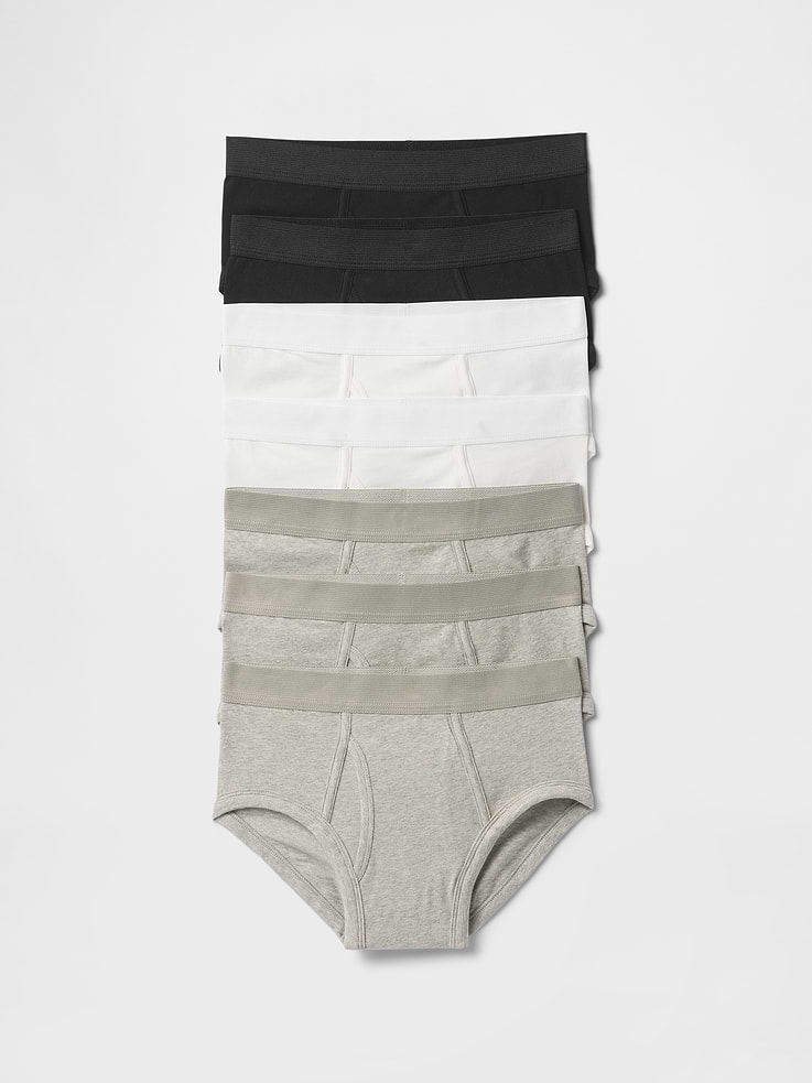 Image number 1 showing, Kids Organic Stretch Cotton Briefs (7-Pack)