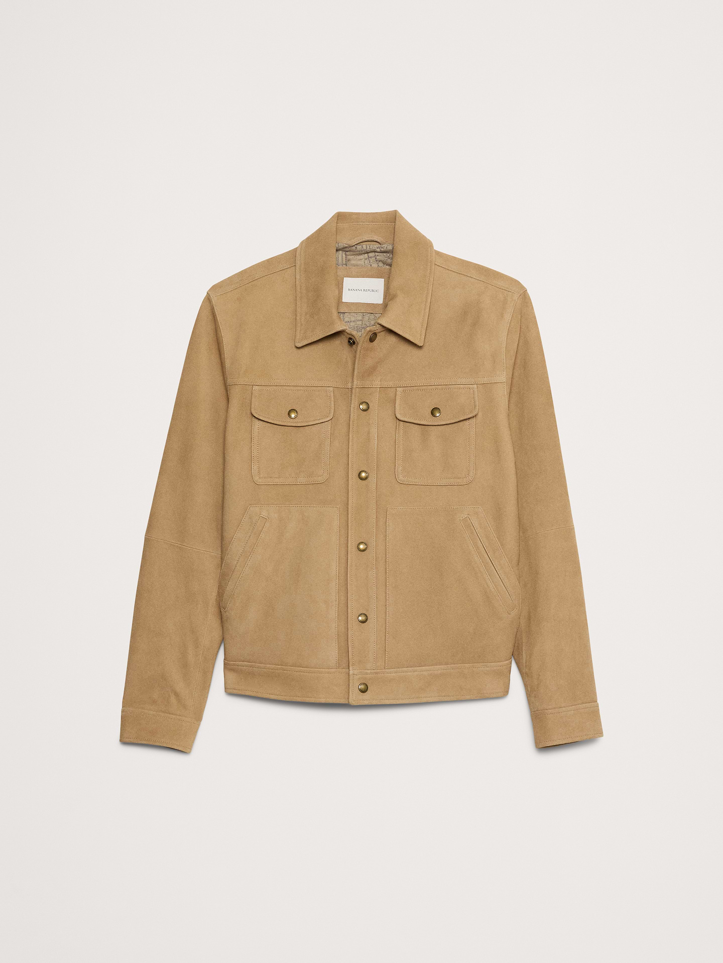 Image number 4 showing, Suede Trucker Jacket