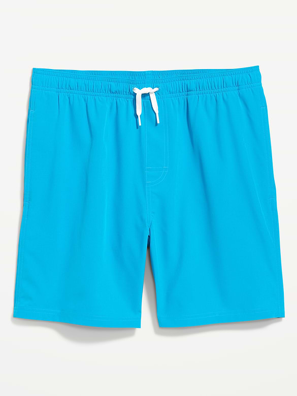 Solid Swim Trunks -- 7-inch inseam