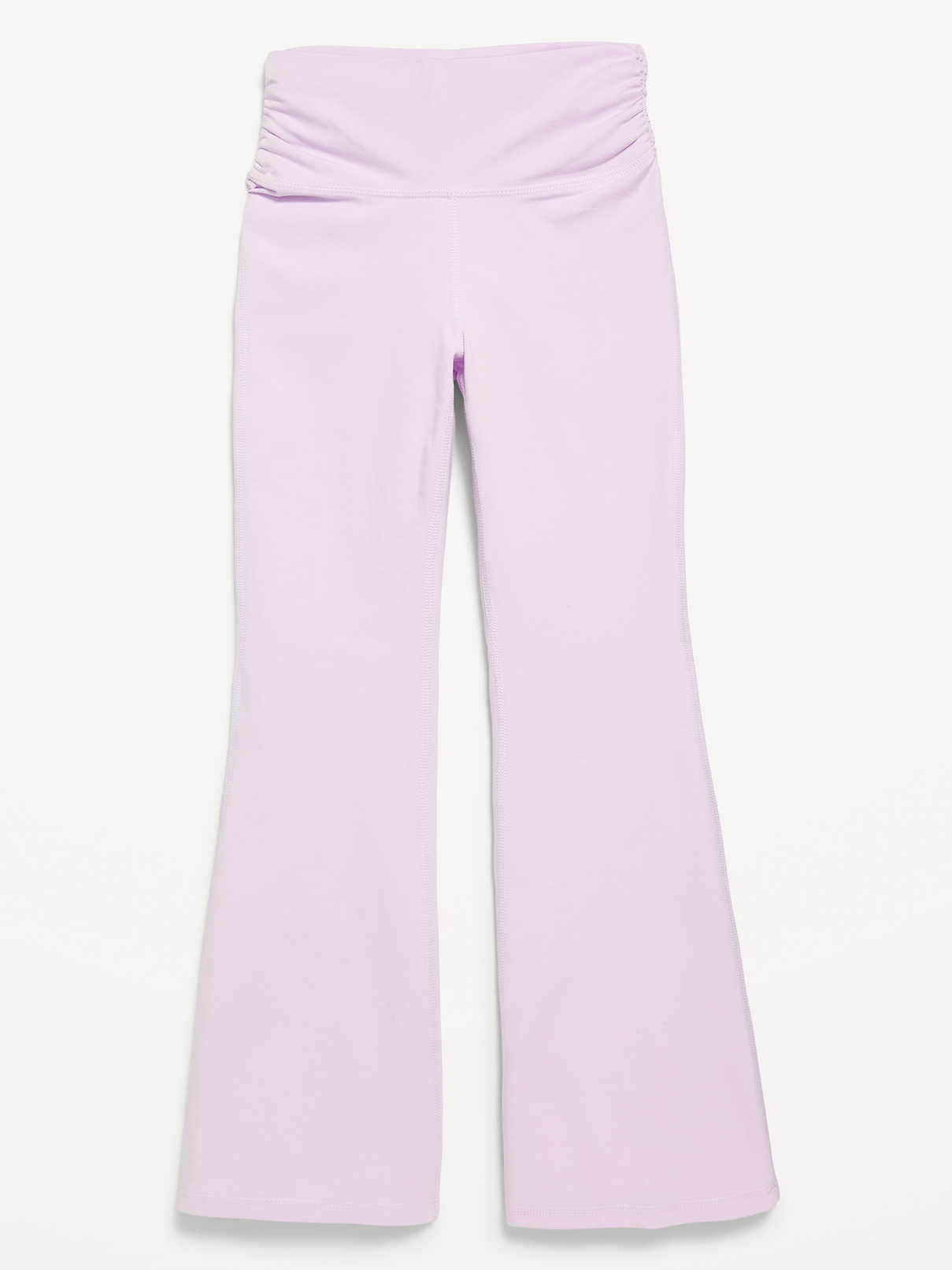 Image number 1 showing, High-Waisted PowerChill Side-Ruched Flare Leggings for Girls